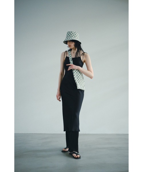 ENCIRCLE（エンサークル）の「【ENCIRCLE/エンサークル】Block check en bucket hat/ブロックチェックエンバケットハット（ハット・レディース・ブラウン/ライトグリーン・FREE）」の4枚目の写真