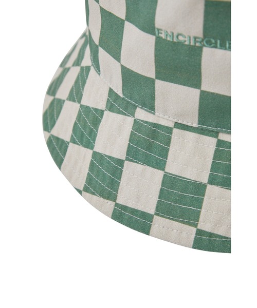 ENCIRCLE（エンサークル）の「【ENCIRCLE/エンサークル】Block check en bucket hat/ブロックチェックエンバケットハット（ハット・レディース・ブラウン/ライトグリーン・FREE）」の7枚目の写真