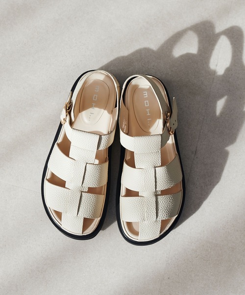 TITE IN THE STORE（ティテ　インザ　ストア）の「【MOHI/モヒ】ワイドグルカサンダル（サンダル・レディース・ブラック/オフホワイト・39/37）」の5枚目の写真