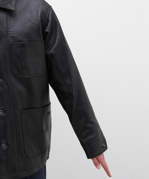 Schott(ショット)の「【Schott / ショット】LAMB LEATHER COVERALL JACKET(ライダースジャケット・メンズ・ブラック・MEDIUM/LARGE/X-LARGE)」の8枚目の写真