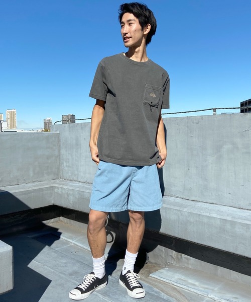 Quiksilver(クイックシルバー)の「QUIKSILVER/クイックシルバー ポケットTシャツ 半袖 ポケT バックプリント クルーネック レギュラーフィット ピグメント加工 QST242006(Tシャツ/カットソー・メンズ・ブルー/チャコール/ホワイト・M/L)」の14枚目の写真