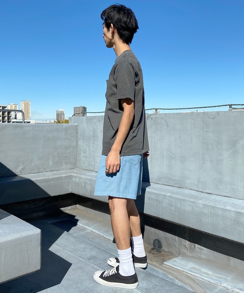 Quiksilver(クイックシルバー)の「QUIKSILVER/クイックシルバー ポケットTシャツ 半袖 ポケT バックプリント クルーネック レギュラーフィット ピグメント加工 QST242006(Tシャツ/カットソー・メンズ・ブルー/チャコール/ホワイト・M/L)」の15枚目の写真