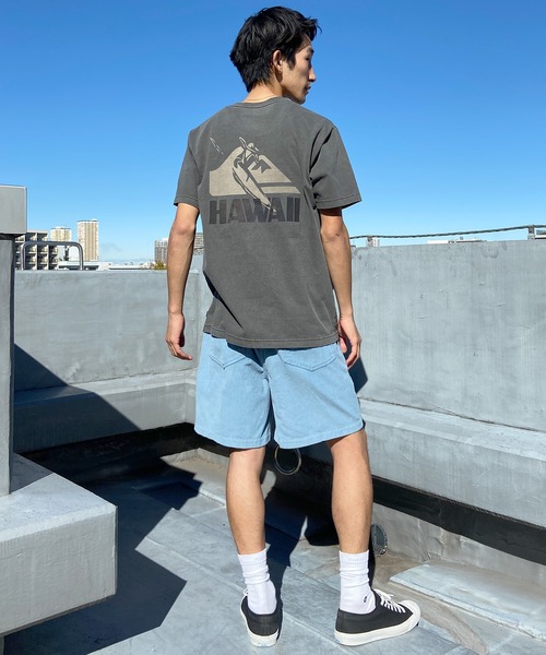 Quiksilver(クイックシルバー)の「QUIKSILVER/クイックシルバー ポケットTシャツ 半袖 ポケT バックプリント クルーネック レギュラーフィット ピグメント加工 QST242006(Tシャツ/カットソー・メンズ・ブルー/チャコール/ホワイト・M/L)」の16枚目の写真