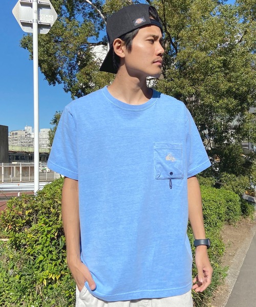 Quiksilver(クイックシルバー)の「QUIKSILVER/クイックシルバー ポケットTシャツ 半袖 ポケT バックプリント クルーネック レギュラーフィット ピグメント加工 QST242006(Tシャツ/カットソー・メンズ・ブルー/チャコール/ホワイト・M/L)」の20枚目の写真