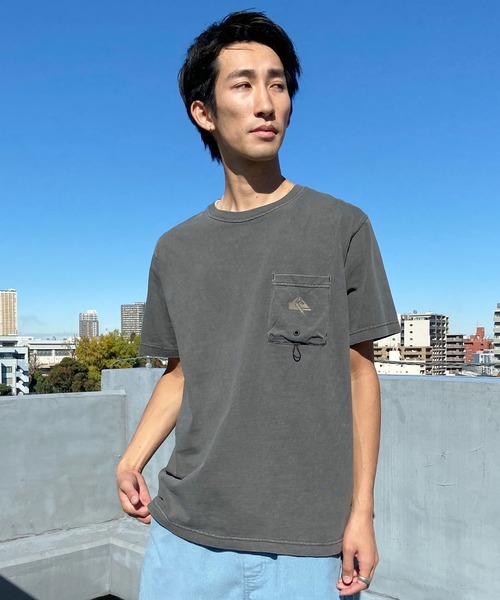Quiksilver(クイックシルバー)の「QUIKSILVER/クイックシルバー ポケットTシャツ 半袖 ポケT バックプリント クルーネック レギュラーフィット ピグメント加工 QST242006(Tシャツ/カットソー・メンズ・ブルー/チャコール/ホワイト・M/L)」の12枚目の写真