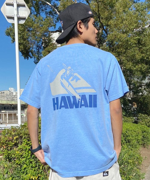 Quiksilver(クイックシルバー)の「QUIKSILVER/クイックシルバー ポケットTシャツ 半袖 ポケT バックプリント クルーネック レギュラーフィット ピグメント加工 QST242006(Tシャツ/カットソー・メンズ・ブルー/チャコール/ホワイト・M/L)」の21枚目の写真