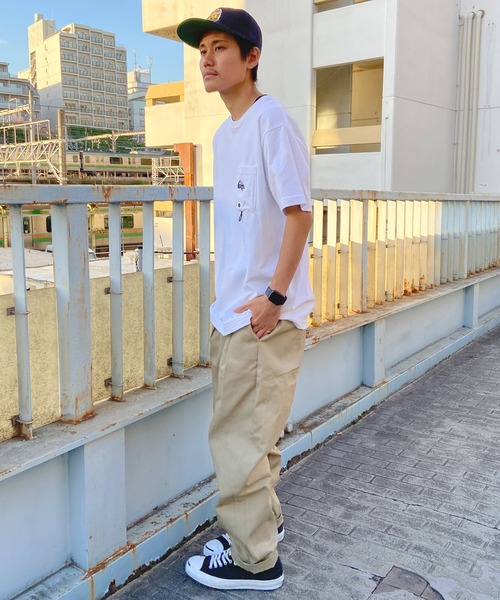 Quiksilver(クイックシルバー)の「QUIKSILVER/クイックシルバー ポケットTシャツ 半袖 ポケT バックプリント クルーネック レギュラーフィット ピグメント加工 QST242006(Tシャツ/カットソー・メンズ・ブルー/チャコール/ホワイト・M/L)」の7枚目の写真