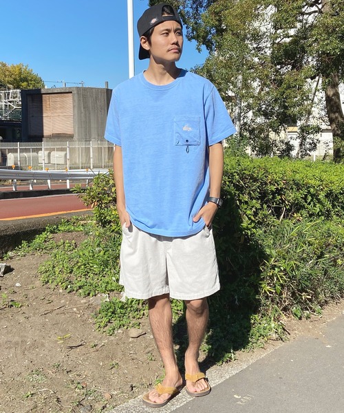 Quiksilver(クイックシルバー)の「QUIKSILVER/クイックシルバー ポケットTシャツ 半袖 ポケT バックプリント クルーネック レギュラーフィット ピグメント加工 QST242006(Tシャツ/カットソー・メンズ・ブルー/チャコール/ホワイト・M/L)」の22枚目の写真