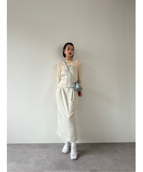 DRWCYS（ドロシーズ）の「フロントジップビスチェ（その他トップス・レディース・ブラック/ベージュ系その他・FREE）」の7枚目の写真