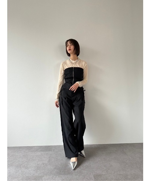 DRWCYS（ドロシーズ）の「フロントジップビスチェ（その他トップス・レディース・ブラック/ベージュ系その他・FREE）」の15枚目の写真