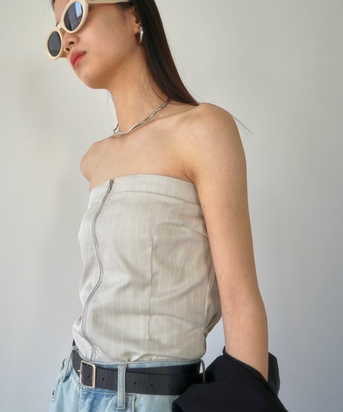 DRWCYS（ドロシーズ）の「フロントジップビスチェ（その他トップス・レディース・ブラック/ベージュ系その他・FREE）」の20枚目の写真