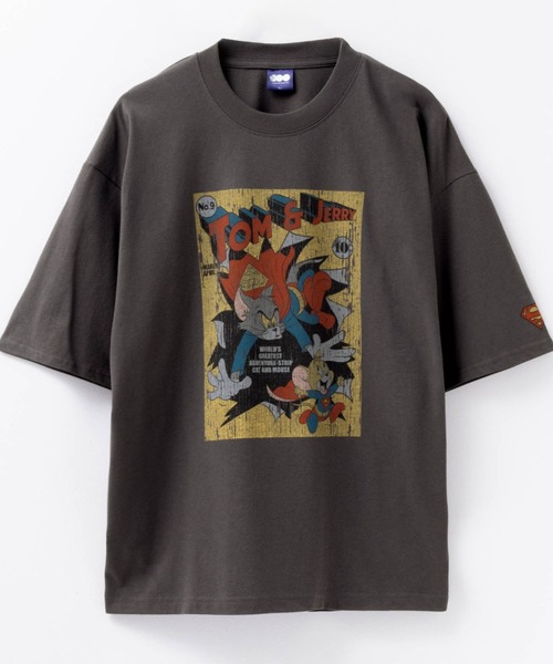 Tom&Jerry(トムアンドジェリー)の「TOM&JERRYヴィンテージ風プリントTEE(Tシャツ/カットソー・メンズ・ブラック系2/ブラック系1/ブラック系4/ブラック系3・M/XL/L)」の10枚目の写真