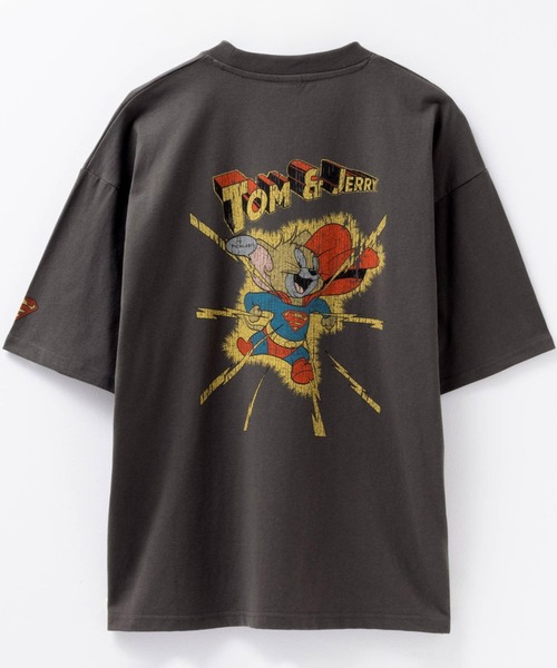 Tom&Jerry(トムアンドジェリー)の「TOM&JERRYヴィンテージ風プリントTEE(Tシャツ/カットソー・メンズ・ブラック系2/ブラック系1/ブラック系4/ブラック系3・M/XL/L)」の16枚目の写真