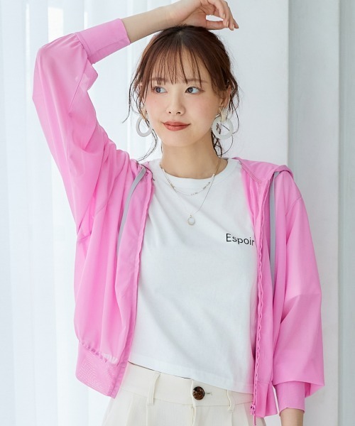 miclat（ミクラ）の「大きいサイズ　シアードルマンパーカー　miclat（パーカー・レディース・ネイビー/ピンク・L/LL/3L/4L/5L）」の9枚目の写真