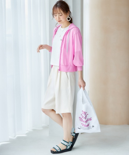 miclat（ミクラ）の「大きいサイズ　シアードルマンパーカー　miclat（パーカー・レディース・ネイビー/ピンク・L/LL/3L/4L/5L）」の7枚目の写真