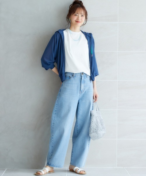 miclat（ミクラ）の「大きいサイズ　シアードルマンパーカー　miclat（パーカー・レディース・ネイビー/ピンク・L/LL/3L/4L/5L）」の6枚目の写真