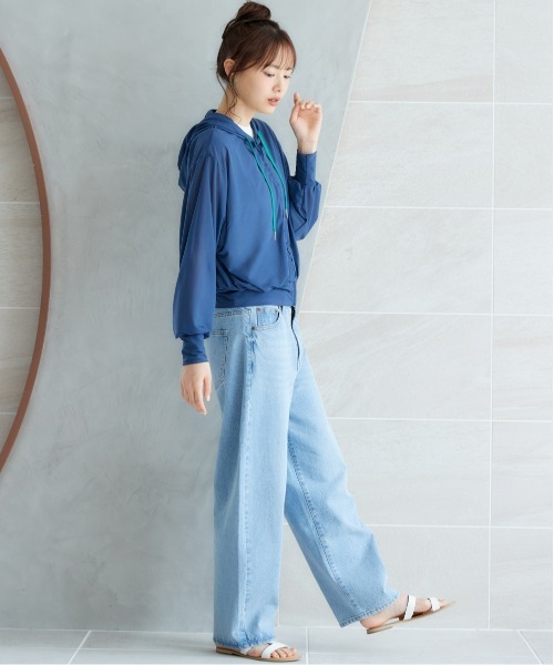 miclat（ミクラ）の「大きいサイズ　シアードルマンパーカー　miclat（パーカー・レディース・ネイビー/ピンク・L/LL/3L/4L/5L）」の16枚目の写真