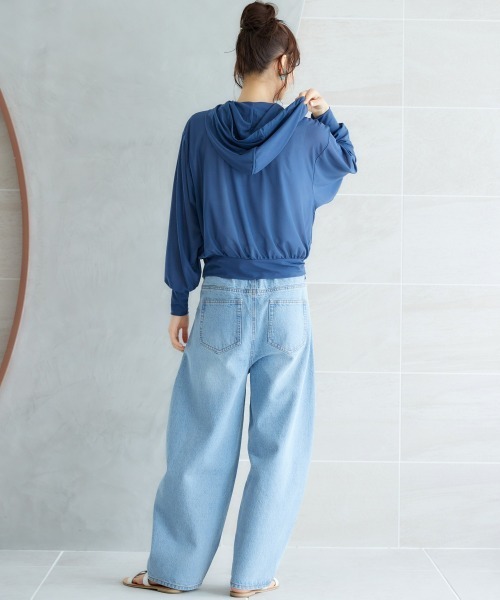 miclat（ミクラ）の「大きいサイズ　シアードルマンパーカー　miclat（パーカー・レディース・ネイビー/ピンク・L/LL/3L/4L/5L）」の15枚目の写真