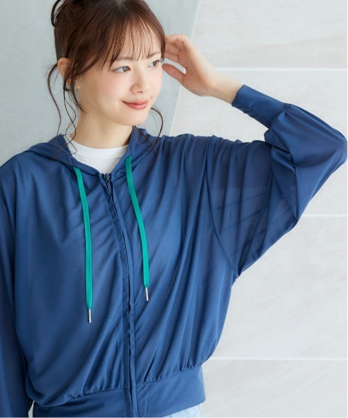 miclat（ミクラ）の「大きいサイズ　シアードルマンパーカー　miclat（パーカー・レディース・ネイビー/ピンク・L/LL/3L/4L/5L）」の8枚目の写真