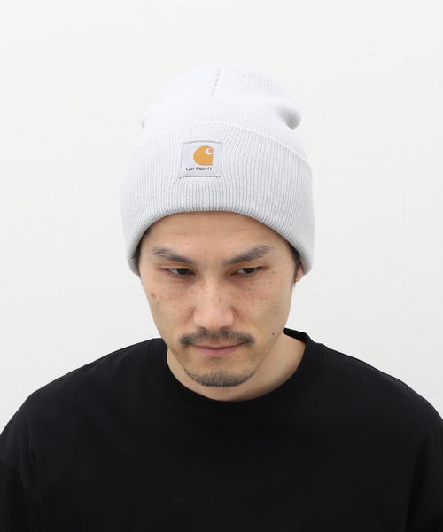 Carhartt WIP(カーハートダブリューアイピー)の「CARHARTT WIP ACRYLIC WATCH HAT I020222 1YEXX/1ZDXX(ニットキャップ/ビーニー・メンズ・ブラウン/グレー・FREE)」の9枚目の写真