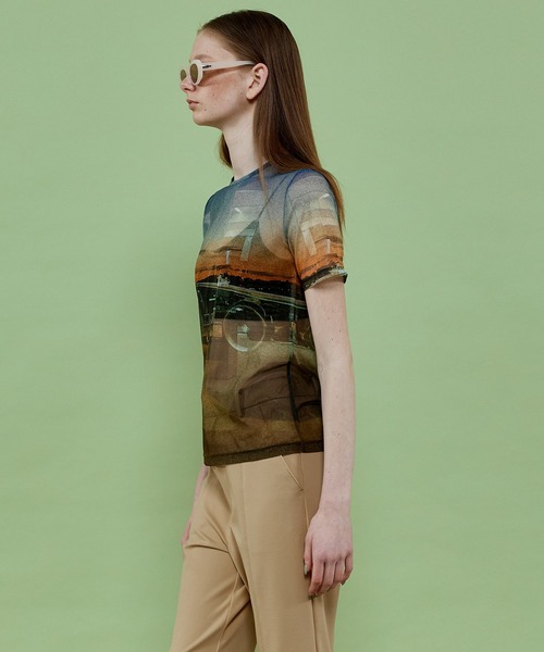 スーパーセール✨MAISON SPECIAL　AIR PORTプリントTシャツ MAISON SPECIAL AIR PORT Print T-shirt