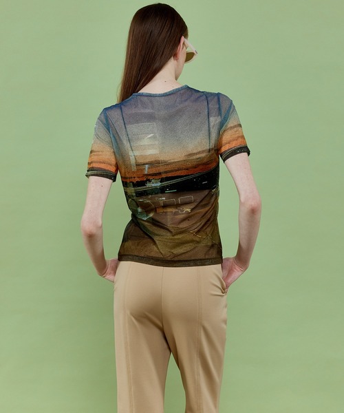 MAISON SPECIAL(メゾンスペシャル)の「AIR PORT Print T-shirt MAISON SPECIAL(メゾンスペシャル)の「AIR PORT Print T-shirt