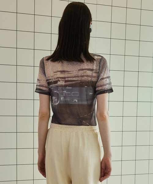 MAISON SPECIAL AIR PORT Print T-shirt