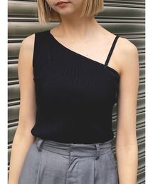 MURUA | アシメショルダーオープンニット(ニット/セーター)