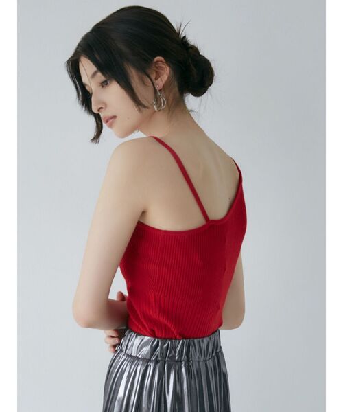 MURUA（ムルーア）の「アシメショルダーオープンニット（ニット/セーター・レディース・ネイビー/レッド/ブラック/グレー・FREE）」の9枚目の写真