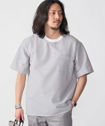 SHIPS | SHIPS: COOLMAX(R) シアサッカー Tシャツ(Tシャツ/カットソー)