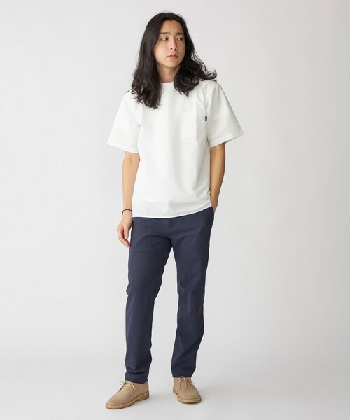 SHIPS(シップス)の「SHIPS: COOLMAX(R) シアサッカー Tシャツ(Tシャツ/カットソー・メンズ・ネイビー/ライトグレー/ブラック/ホワイト/ダークブルー/ライトブルー・SMALL/MEDIUM/LARGE/X-LARGE)」の17枚目の写真