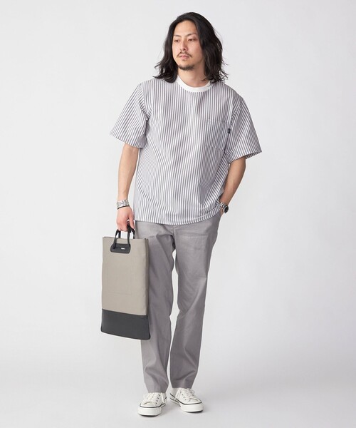 SHIPS(シップス)の「SHIPS: COOLMAX(R) シアサッカー Tシャツ(Tシャツ/カットソー・メンズ・ネイビー/ライトグレー/ブラック/ホワイト/ダークブルー/ライトブルー・SMALL/MEDIUM/LARGE/X-LARGE)」の19枚目の写真