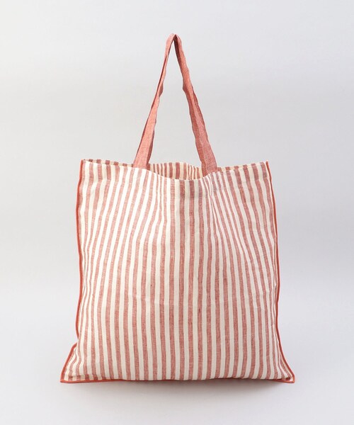 212 KITCHEN STORE（トゥワントゥキッチンストア）の「リネンストライプ エコバッグL WH×RE ＜212Kオリジナル＞（エコバッグ/サブバッグ・レディース・その他・00）」の7枚目の写真