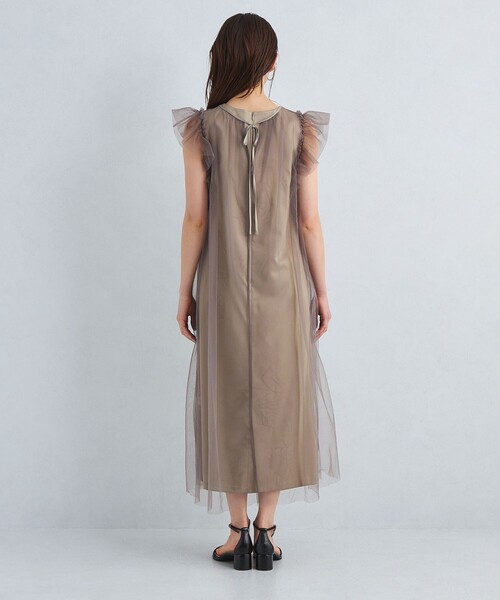 チュールAラインワンピース green label relaxing（グリーンレーベルリラクシング）の「チュール