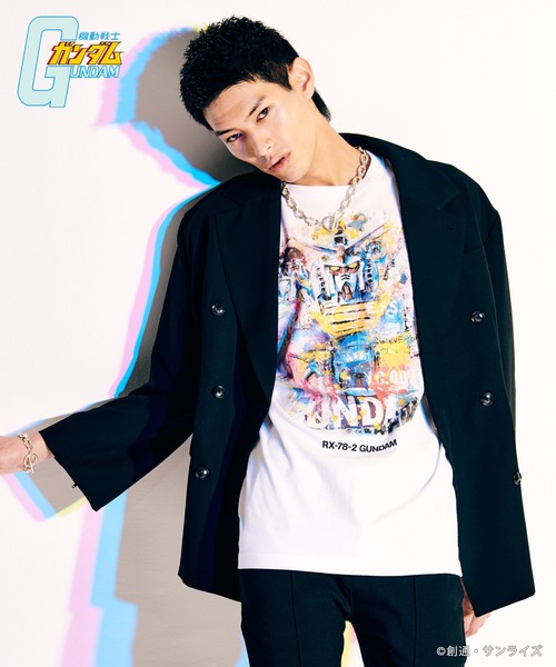 glamb(グラム)の「RX-78-2 Gundam T-Shirts : RX-78-2ガンダムTシャツ(Tシャツ/カットソー・メンズ・ブラック/ホワイト・L/M/S/XL)」の13枚目の写真