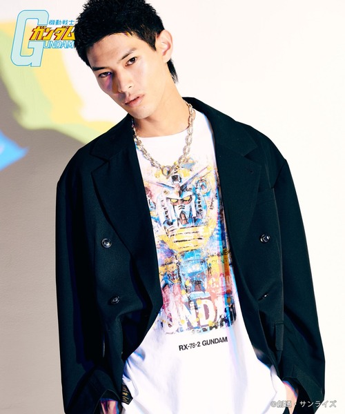 glamb(グラム)の「RX-78-2 Gundam T-Shirts : RX-78-2ガンダムTシャツ(Tシャツ/カットソー・メンズ・ブラック/ホワイト・L/M/S/XL)」の12枚目の写真