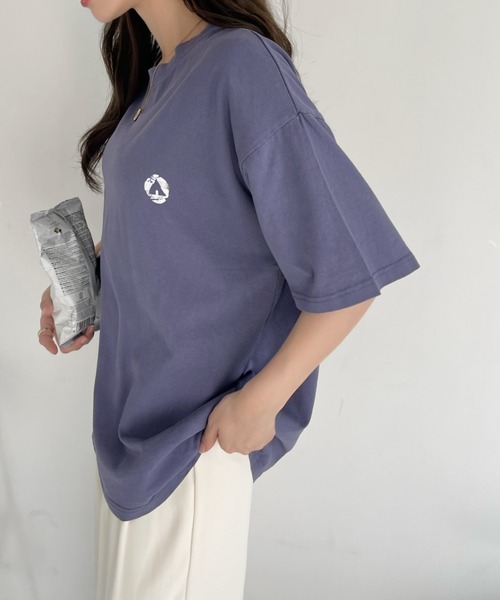 Ada.(エイダ)の「AIR WALK ピグメント加工 半袖 プリント ドクロ Tシャツ(Tシャツ/カットソー・レディース・ブラック/ネイビー/オフホワイト・M/L)」の20枚目の写真