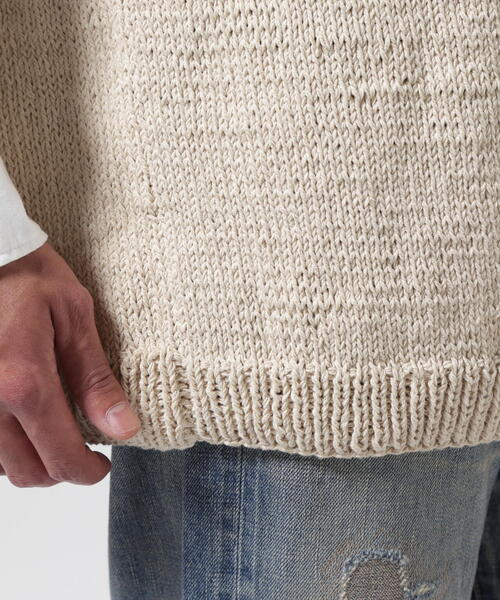 niche.(ニッチ)の「MacMahon Knitting Mills /マクマホンニッティングミルズ 別注Peace&Flower Vest(ニット/セーター・メンズ・ナチュラル・F)」の8枚目の写真