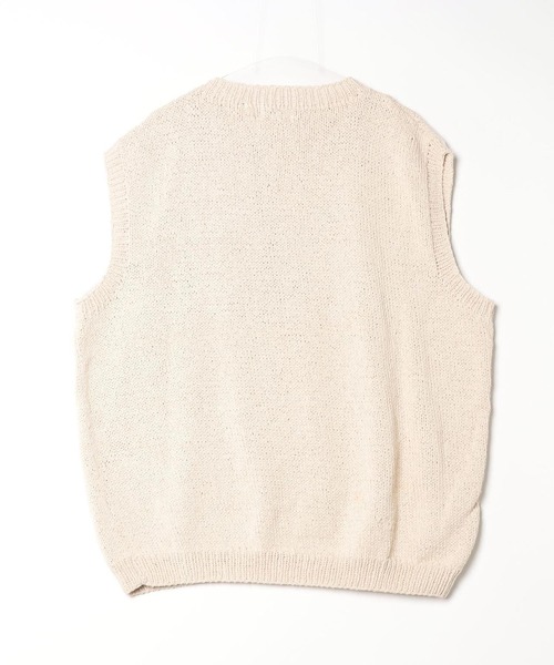 niche.(ニッチ)の「MacMahon Knitting Mills /マクマホンニッティングミルズ 別注Peace&Flower Vest(ニット/セーター・メンズ・ナチュラル・F)」の10枚目の写真