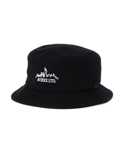 AVIREX（アヴィレックス）の「PILE BUCKET HAT / パイル バケットハット / AVIREX / アヴィレックス（ハット・メンズ・その他18/ブラック・F）」の4枚目の写真