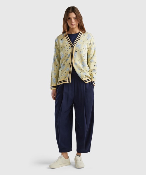 BENETTON (UNITED COLORS OF BENETTON)（ベネトンユナイテッドカラーズオブベネトン）の「バックゴムストレッチスラックスパンツ（スラックス・レディース・ホワイト/ネイビー/ベージュ/ブラック・XX-SMALL/X-SMALL/SMALL/MEDIUM）」の18枚目の写真