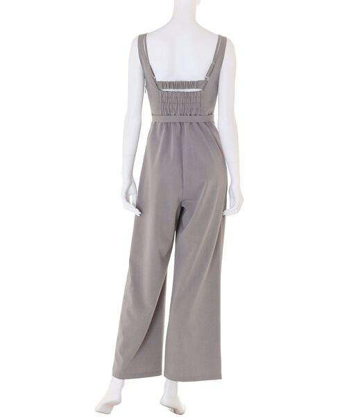 MURUA（ムルーア）の「ビスチェレイヤードロンパース（ワンピース・レディース・グレー/ブラック・FREE）」の5枚目の写真