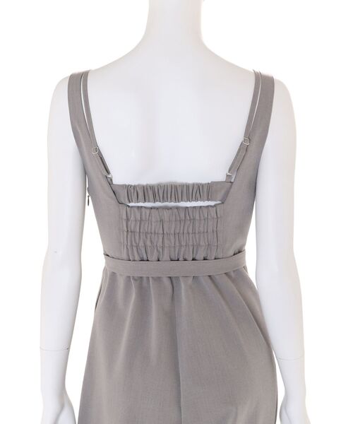 MURUA（ムルーア）の「ビスチェレイヤードロンパース（ワンピース・レディース・グレー/ブラック・FREE）」の7枚目の写真