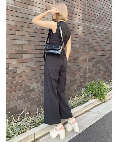 MURUA（ムルーア）の「ビスチェレイヤードロンパース（ワンピース・レディース・グレー/ブラック・FREE）」の22枚目の写真