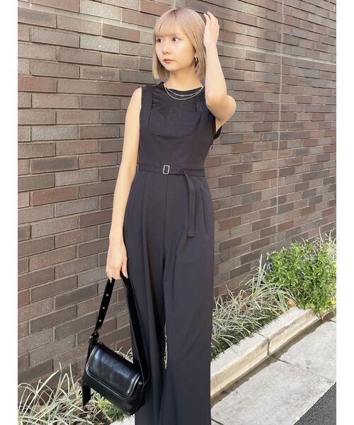 MURUA（ムルーア）の「ビスチェレイヤードロンパース（ワンピース・レディース・グレー/ブラック・FREE）」の19枚目の写真