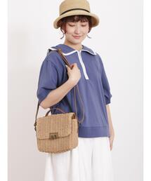 Samansa Mos2 | 配色パイピングハーフジップカットソー(Tシャツ/カットソー)