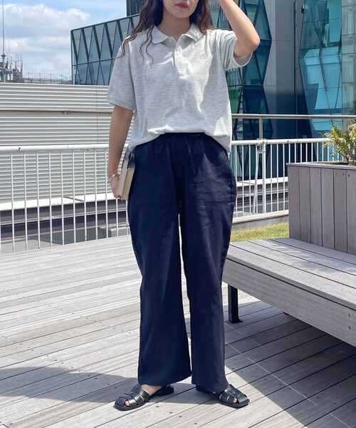 GEVACO(ゲバコ)の「【GEVACO/ゲバコ】コットンリネンイージーパンツ(その他パンツ・レディース・ブラック/ベージュ系その他3/グリーン/レッド/ネイビー・36/38)」の6枚目の写真