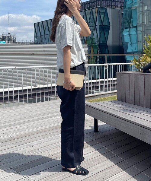 GEVACO(ゲバコ)の「【GEVACO/ゲバコ】コットンリネンイージーパンツ(その他パンツ・レディース・ブラック/ベージュ系その他3/グリーン/レッド/ネイビー・36/38)」の10枚目の写真