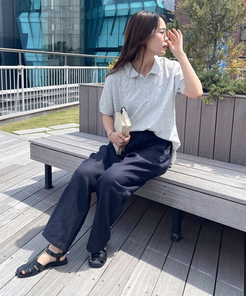 GEVACO(ゲバコ)の「【GEVACO/ゲバコ】コットンリネンイージーパンツ(その他パンツ・レディース・ブラック/ベージュ系その他3/グリーン/レッド/ネイビー・36/38)」の12枚目の写真