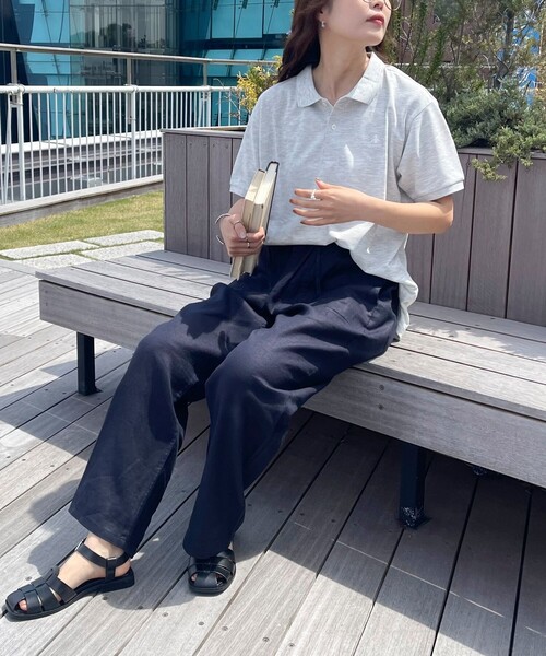 GEVACO(ゲバコ)の「【GEVACO/ゲバコ】コットンリネンイージーパンツ(その他パンツ・レディース・ブラック/ベージュ系その他3/グリーン/レッド/ネイビー・36/38)」の13枚目の写真